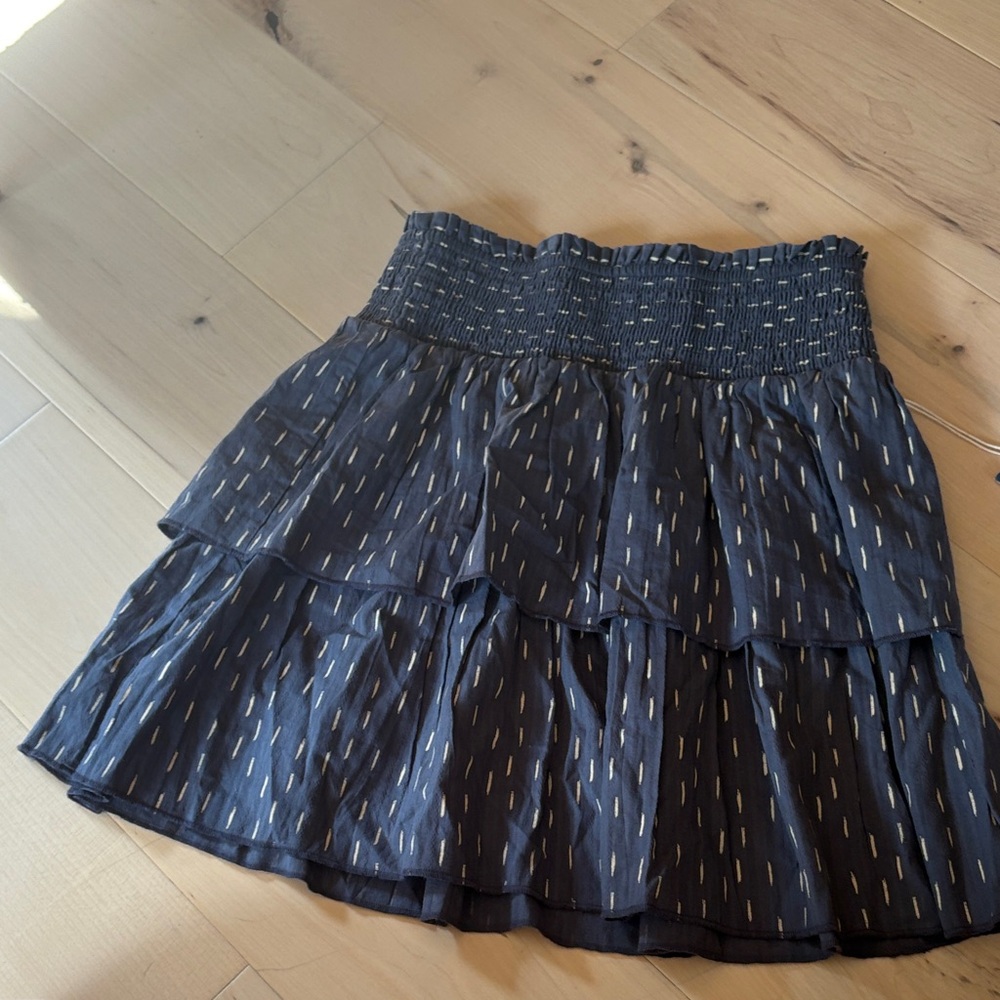 Universal Thread Navy Blue Tiered Mini Skirt